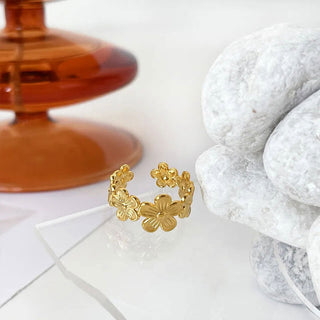Flora Ring 18K Guldpläterat