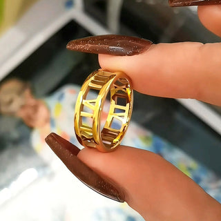 Roman Ring 18K Guldpläterat