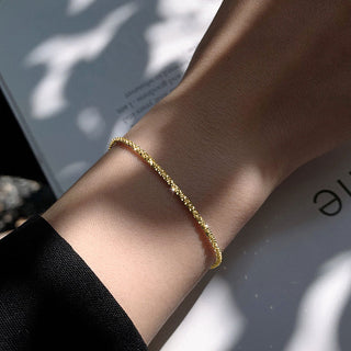 Elegant Beach Armband 18K Guldpläterat 2mm