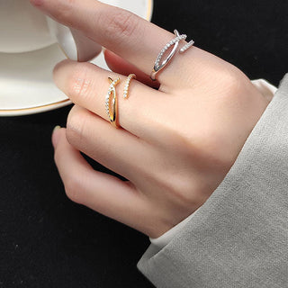 Unique Zirconia Ring 18K Guldpläterat