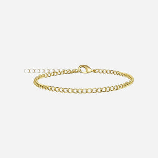 Panzer Armband 18K Guldpläterat 3mm