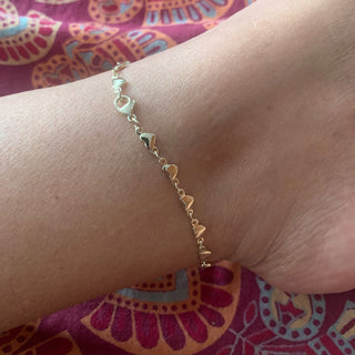 Love Chain Ankelkedja 18K Guldpläterat 5mm