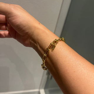 Rock Chain Smyckesset 18K Guldpläterat
