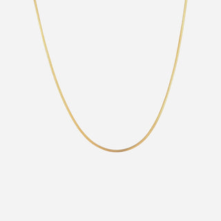 Round Snake Choker 18K Guldpläterat 2mm