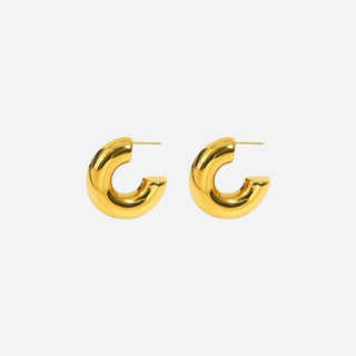 Big Chunky Hoops 18K Guldpläterat