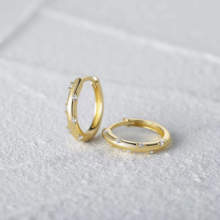 Small Huggie Hoops 18K Guldpläterat