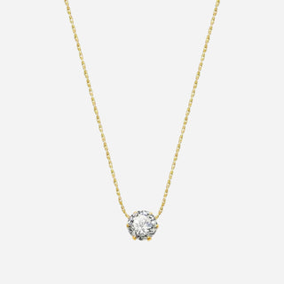 Minimalist Zirconia Halskedja 18K Guldpläterat