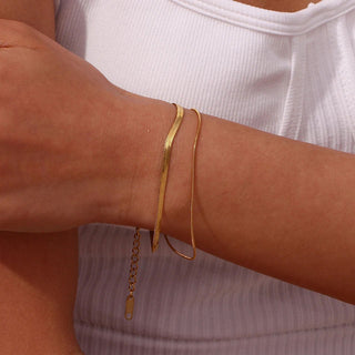 Snake Armband Smyckessett 18K Guldpläterat