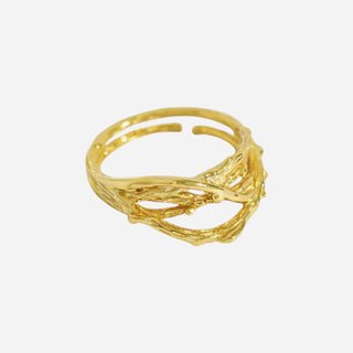 Fairy Tree Ring 18K Guldpläterat