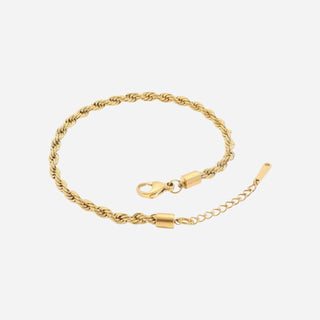 Rope Armband 18K Guldpläterat 4mm