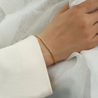 Elegant Beach Armband 18K Guldpläterat 2mm
