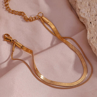 Snake Armband Smyckessett 18K Guldpläterat