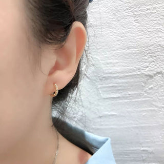 Mini Zirconia Crystal Örhängen 18K Guldpläterat