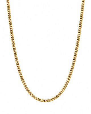 Sirocco Cuban Necklace 1.5mm 18K Guldbelagt