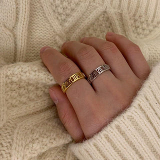 Roman Ring 18K Guldpläterat