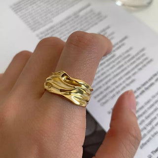 Melted Ring 18K Guldpläterat