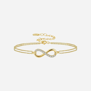 Zirconia Infinity Armband 18K Guldpläterat