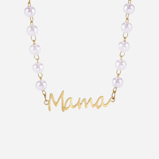 Mama Pearl Halskedja 18K Guldpläterat