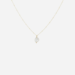 Baroque Freshwater Pearl Halskedja 18K Guldpläterat