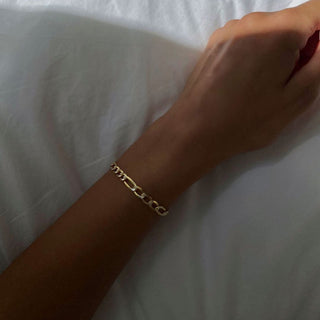 Figaro Armband 18K Guldpläterat 5mm