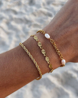 Rope Armband 18K Guldpläterat 4mm