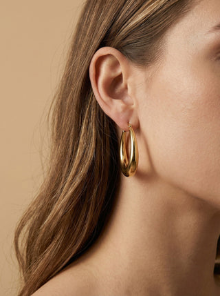 Chunky Hoops 18K Guldpläterat