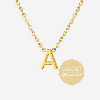Bokstav Halskedja 18K Guldpläterat