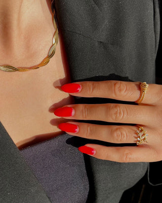 Zirconia Wrap Ring 18K Guldpläterat