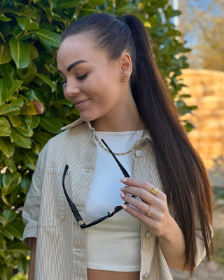 Paperclip Choker 18K Guldpläterat 4mm