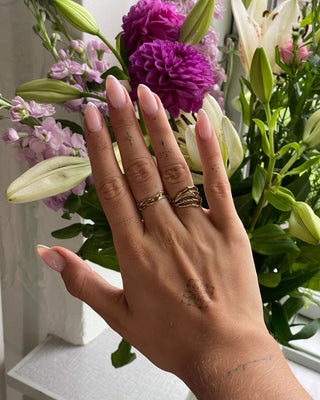 Unika Ring 18K Guldpläterat