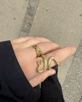 Snake Ring 18K Guldpläterat