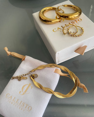Summer Zirconia Leaf Ring 18K Guldpläterat