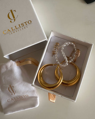 Chunky Hoops 18K Guldpläterat