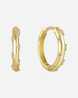 Small Huggie Hoops 18K Guldpläterat
