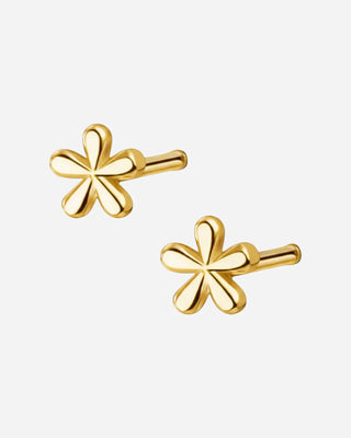 Mini Flower Stiftörhängen 18K Guldpläterat