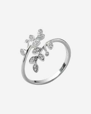 Zirconia Deluxe Leaf Ring