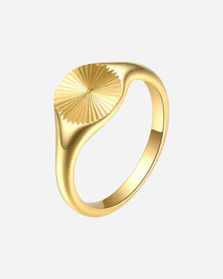 Sunburst Ring 18K Guldpläterat