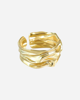 Melted Ring 18K Guldpläterat