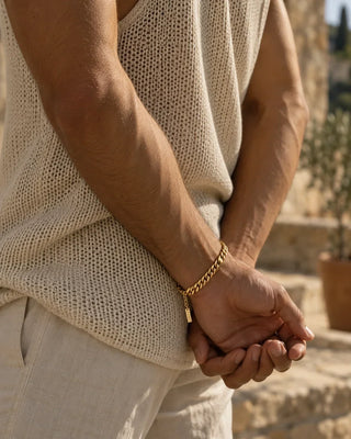 Sirocco Cuban Bracelet 18K Guldbelagt