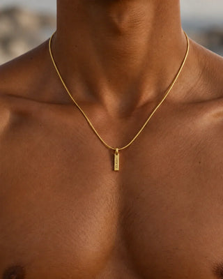 Mistral Tag Necklace 18K Guldbelagt