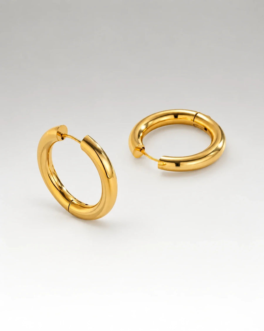Basic Hoops 18K Guldpläterat