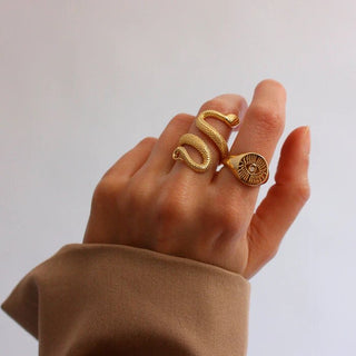 Snake Ring 18K Guldpläterat