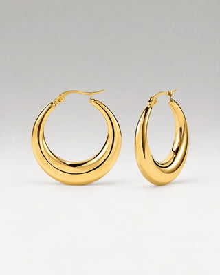 Chunky Hoops 18K Guldpläterat