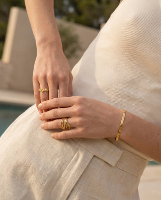 Unika Ring 18K Guldpläterat