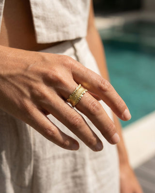 Crush Ring 18K Guldpläterat