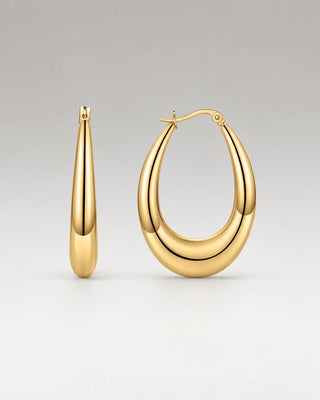 Classic Teardrop Hoops 18K Guldpläterat