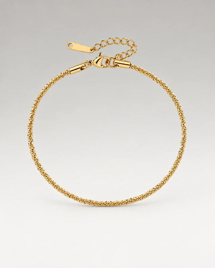 Elegant Beach Armband 18K Guldpläterat 2mm