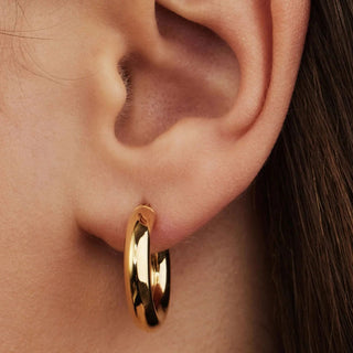 Klassisk Hoops 18K Guldpläterat