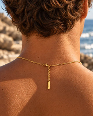Sirocco Cuban Necklace 1.5mm 18K Guldbelagt