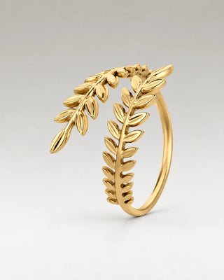 Golden Leaf Ring 18K Guldpläterat